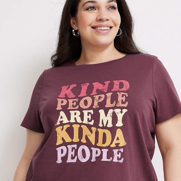 NWT! Maurices Plus Size Kind People Graphic Tee~ Size 1X - Picture 4 of 9